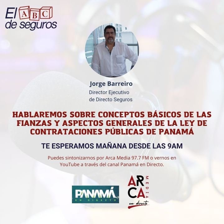 Afiche del episodio sobre fianzas y contrataciones públicas